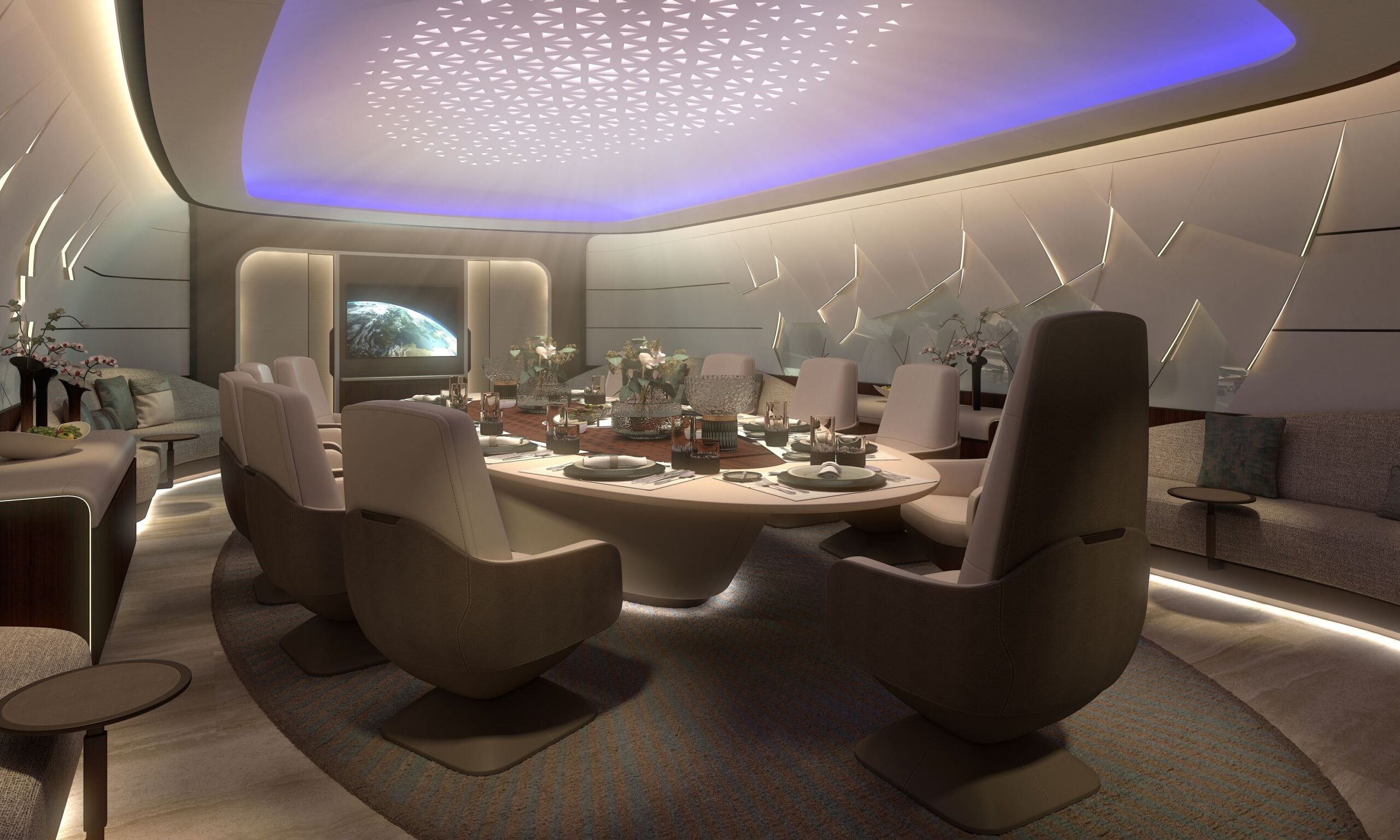 Boeing Business Jet interior — luxury travel experience — ELITE Concierge