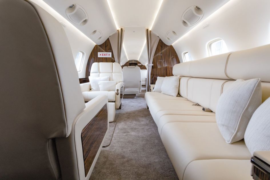 Heavy jet interior — ultra-long-range private travel — ELITE Concierge